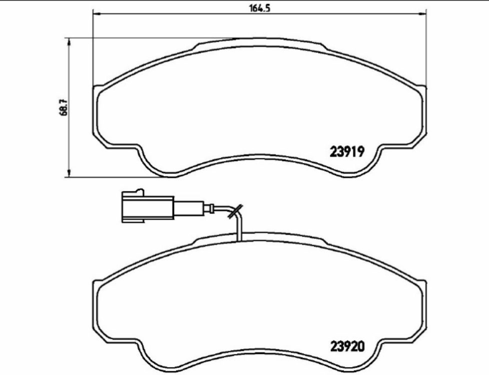Pattini Freno Brembo Ant.Fiat Ducato 2002