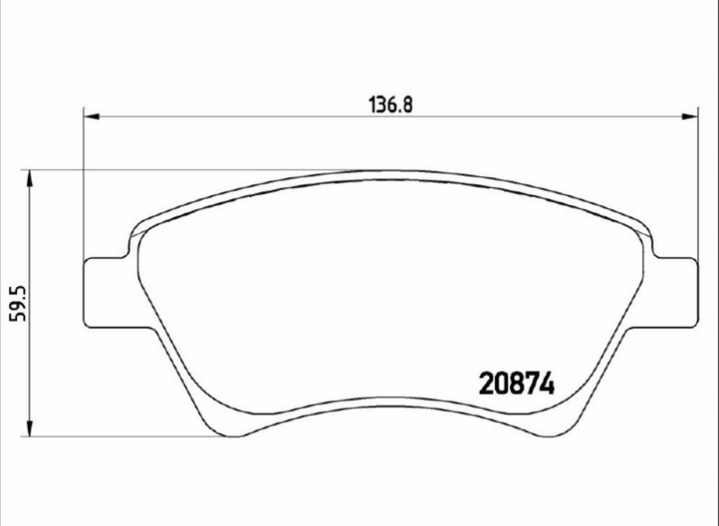 Serie Patt. Freno Marrone Megane 2002