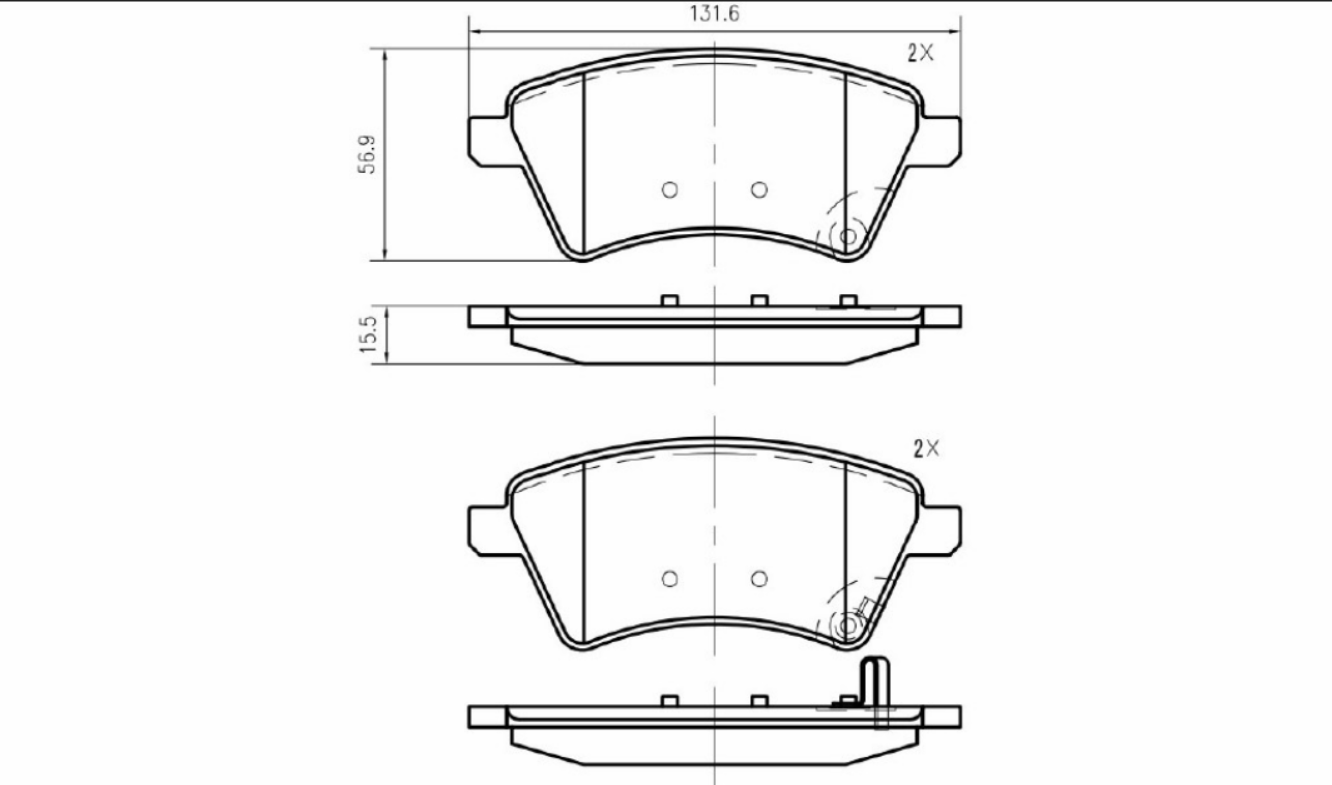 Pattini Ant Marrone Fiat Sedici
