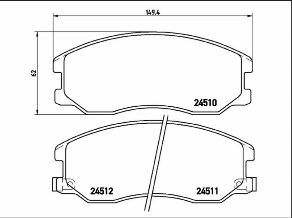 Pastiglie Freno Marrone Ant.Op/Antara