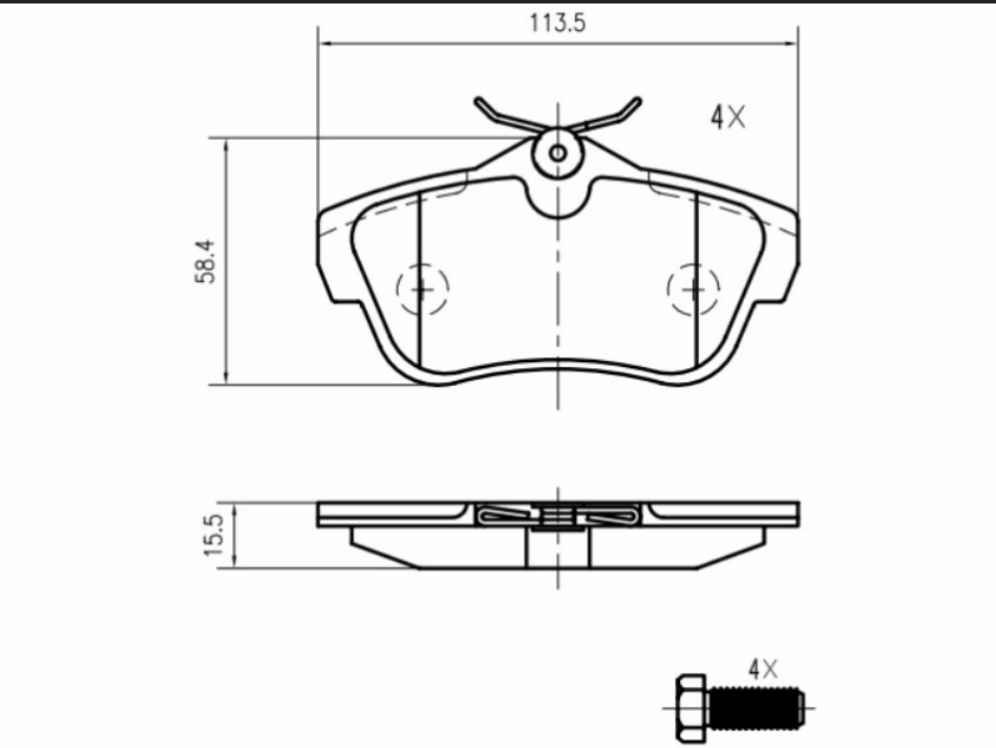 S.P.Freno Marrone Jumpy/Scudo/Expert 09-> 1.6 D