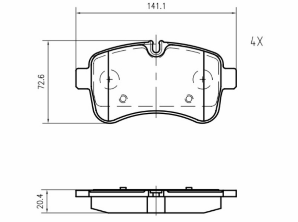 Pattini Freno Marrone Post Daily