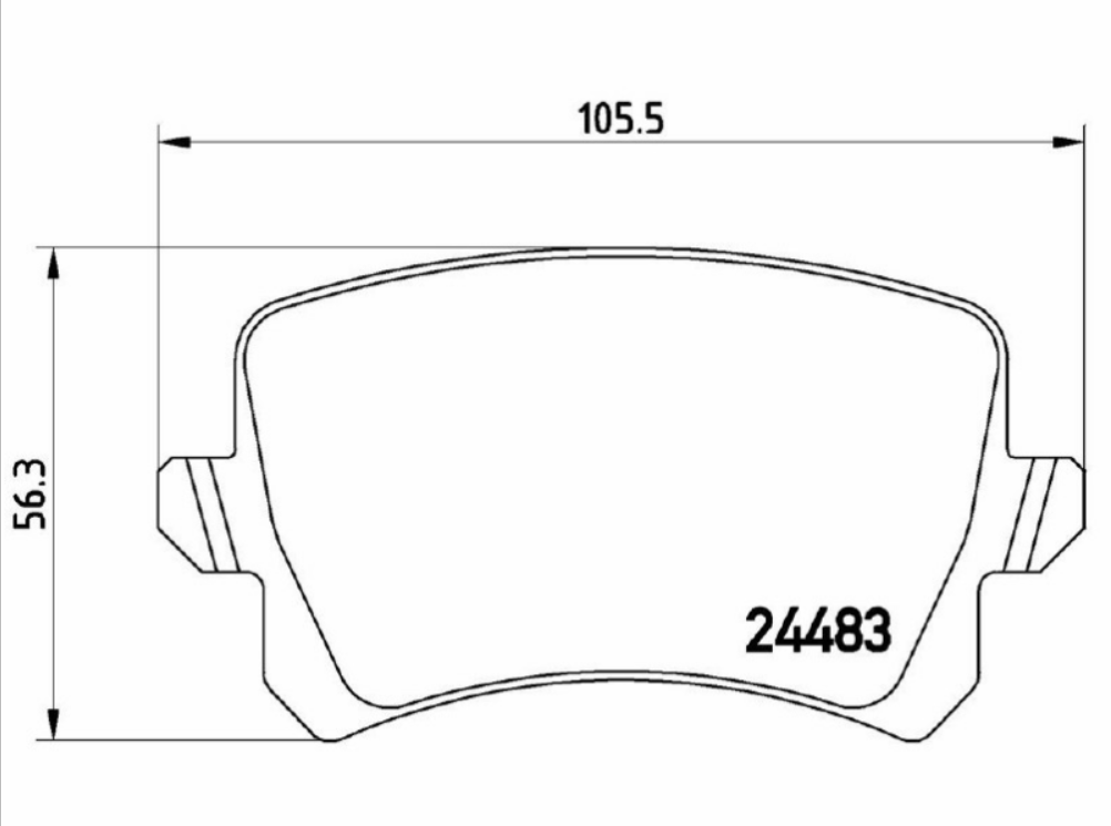 SR.Patt.Freno Post. Marrone VW Tiguan