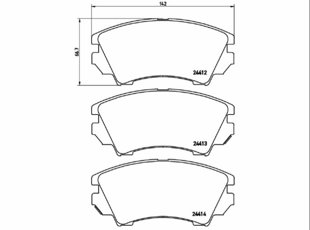 Serie Pattini Ant. Marrone Opel Insignia