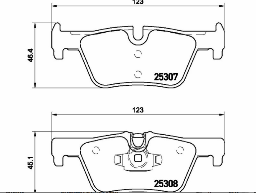 Pattini Freno Post Marrone BMW SR 1/3
