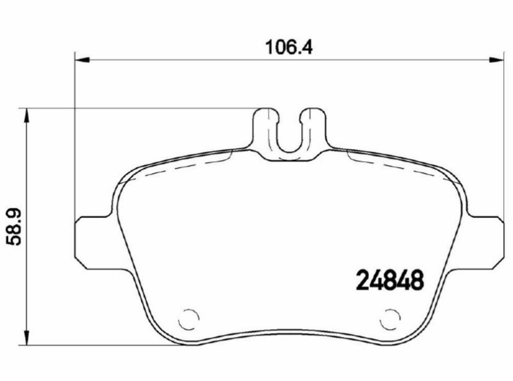 Pattini Freno Post Marrone A/B 176