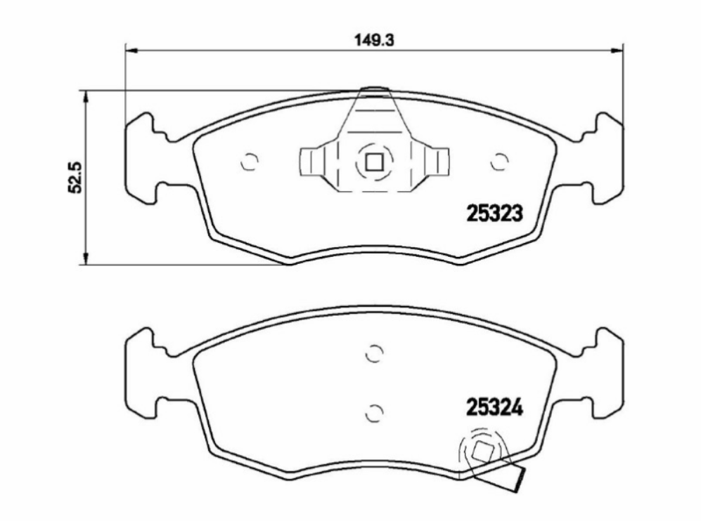 Pattini Freno Marrone FI Panda 12>