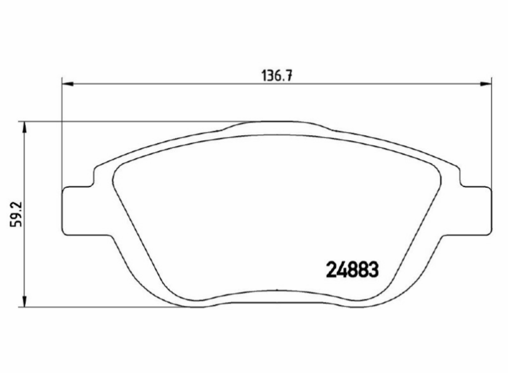 Pastiglie Freni Ant Marrone Citroen C3 1.4 1.6 HDI 09>