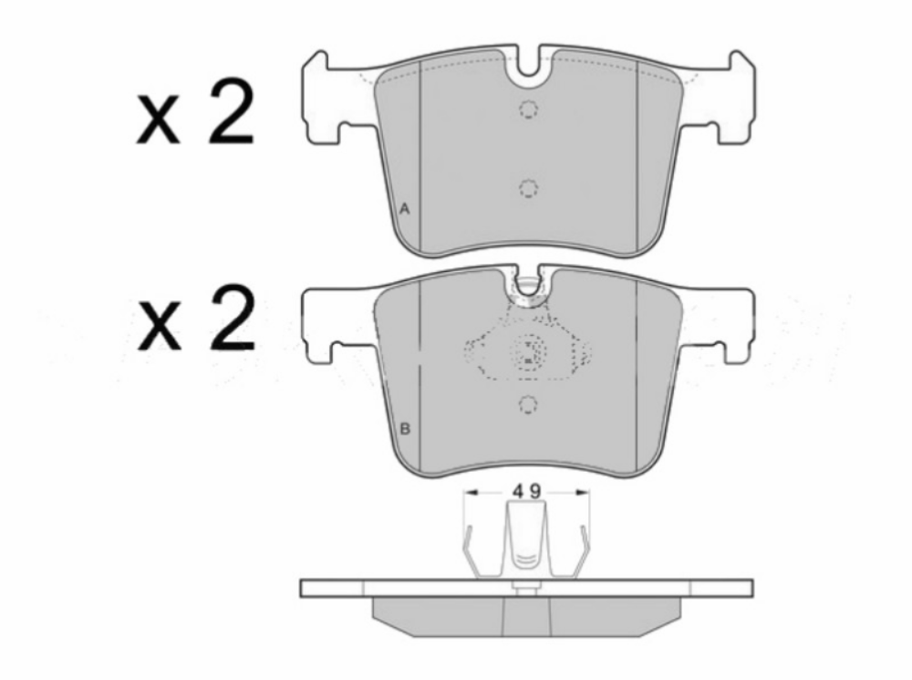 Pattini Freno Ant Marrone X3 2010