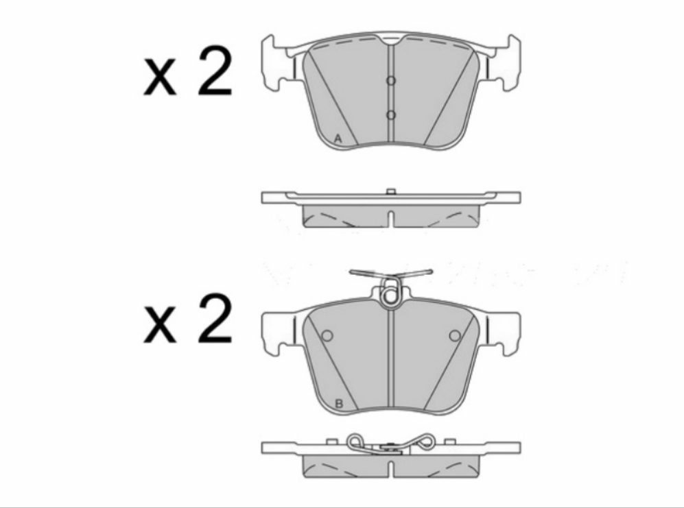 Pattini FR Post Marrone VW Golf VII/Passat