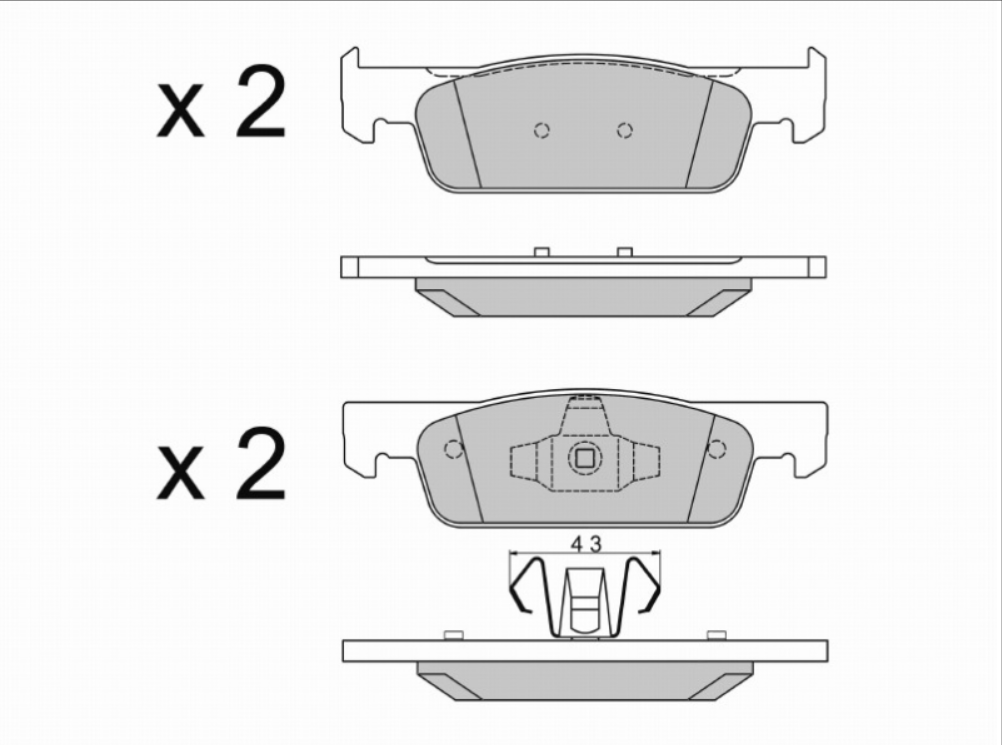 Pastiglia Freno Ant Marrone Clio 2012