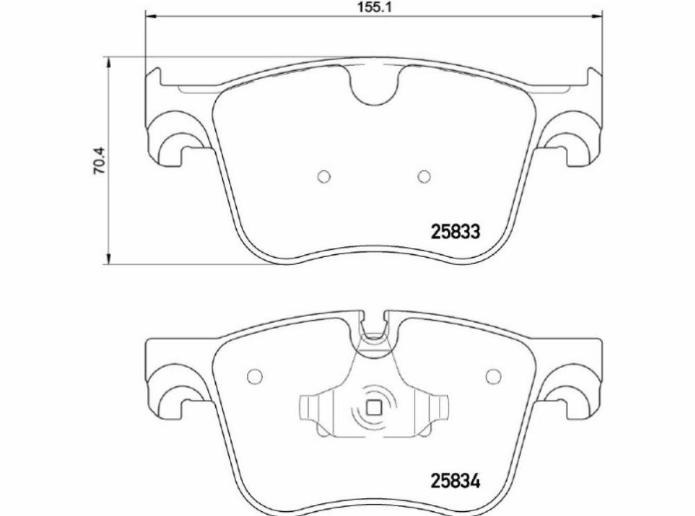 Pastiglia Freno Marrone CI C4 Picasso 2013> 1.6 HDI (*)