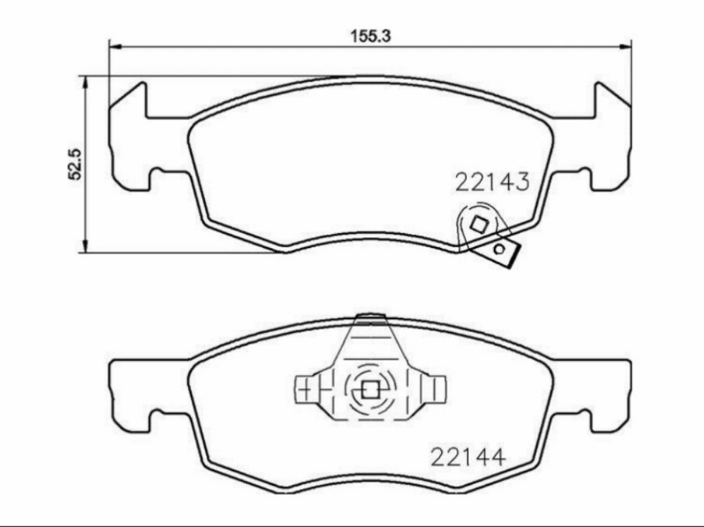 Pattini Freno Ant Marrone Opel Corsa E
