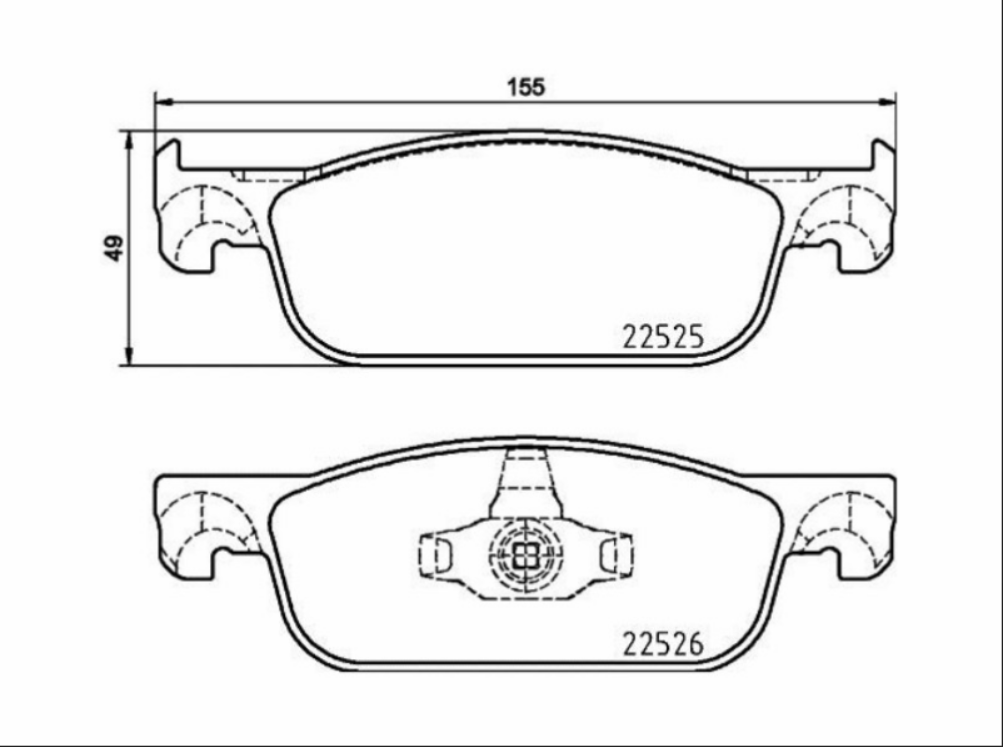 Pastiglia Freno Ant. Marrone Dacia/Clio IV/Twingo/Sandero