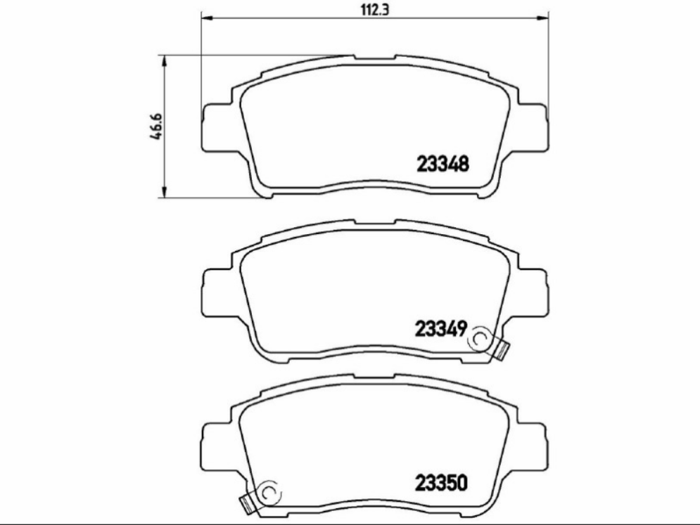 Past.Freno Marrone Toyota Yaris 1.0/1.3 16V