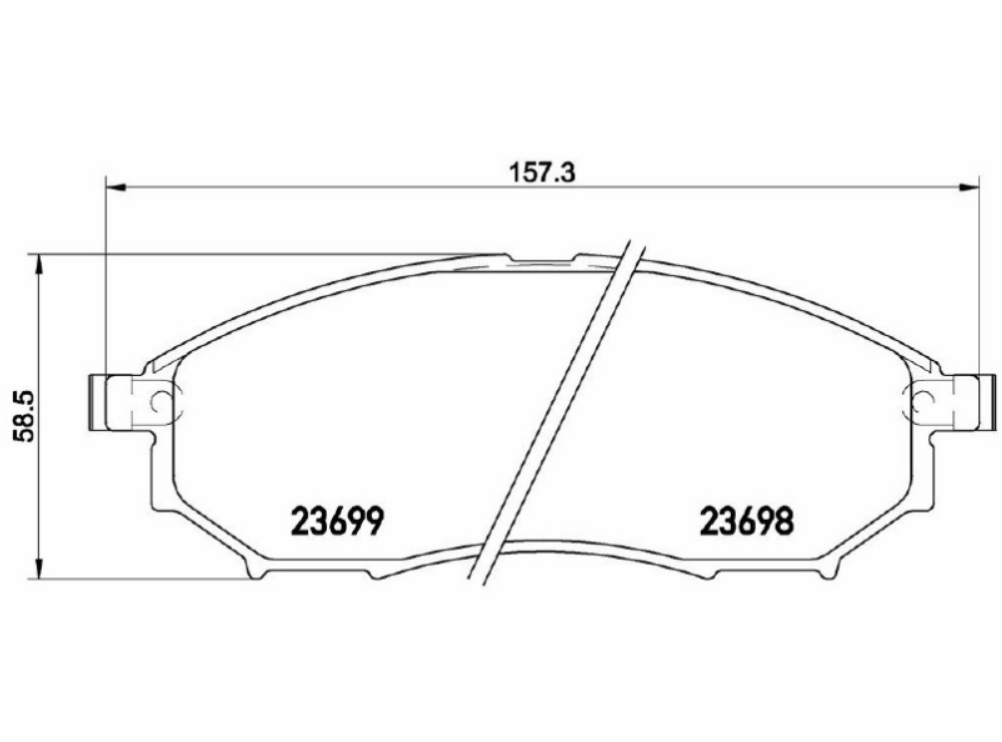 SR.Patt. Freno Ant . Marrone NIS QASHQAI 2000 DCI 10->