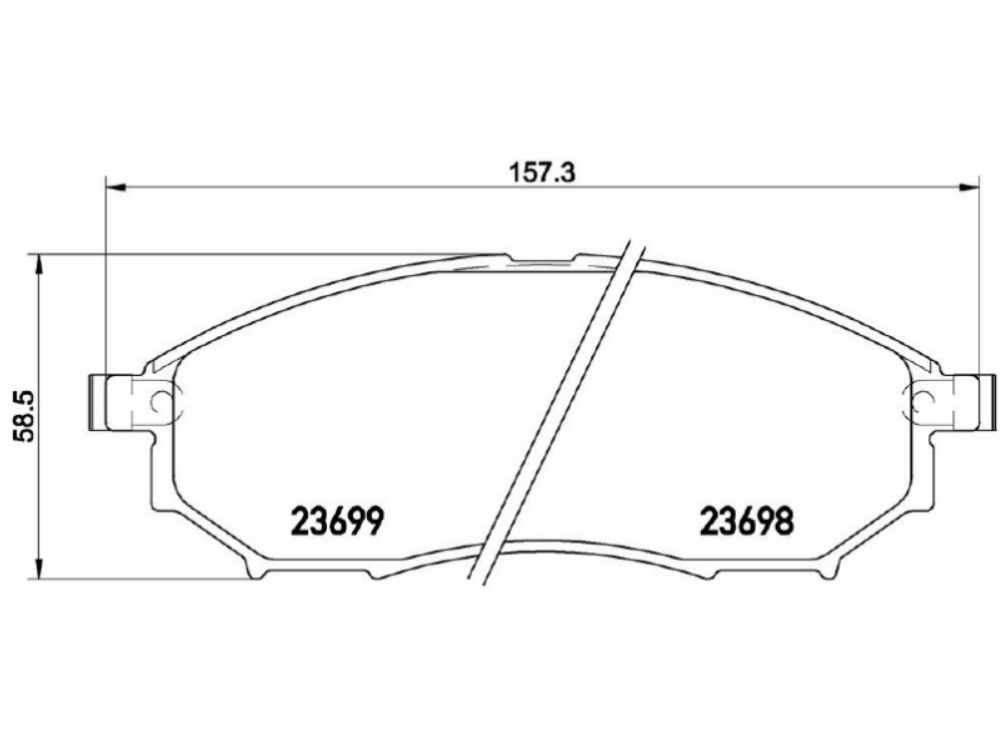 SR.Patt. Freno Ant . Marrone NIS QASHQAI  2000 DCI 10->