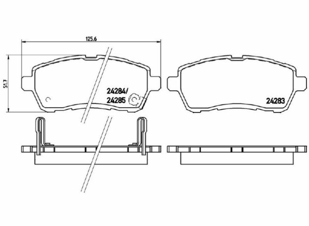 SR. PATT.FRENO Marrone FO/FIESTA 09->