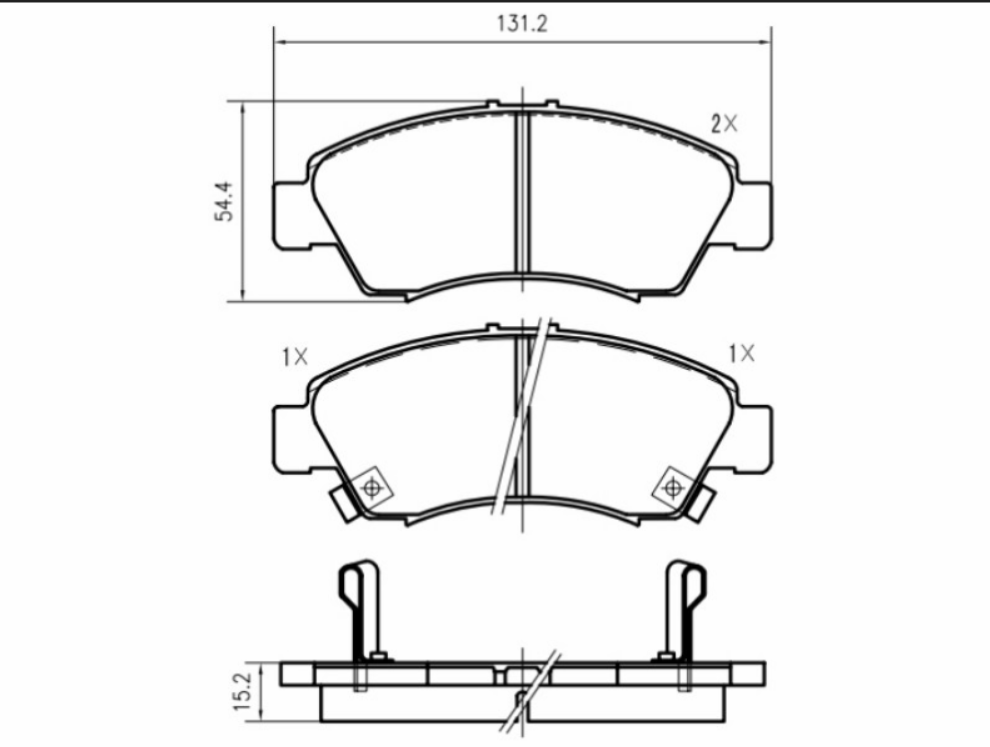 Pattini Freno Marrone