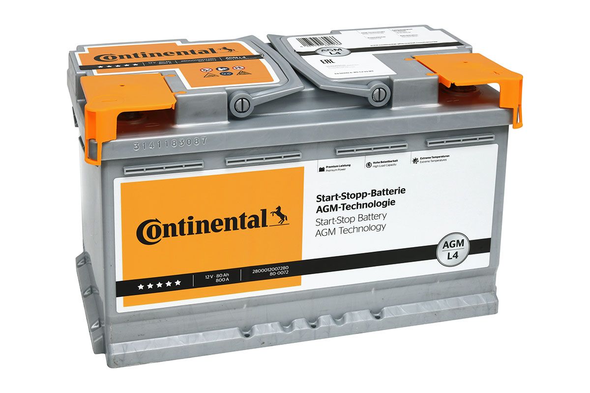 Batteria Continental AGM L4 80AH 800A DX 315X175X190