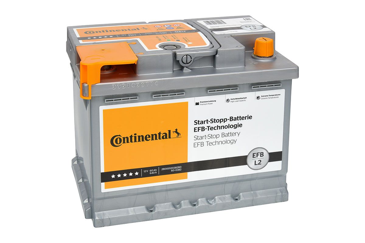 Batteria Continental EFB L2 60AH 640A DX 242X175X190